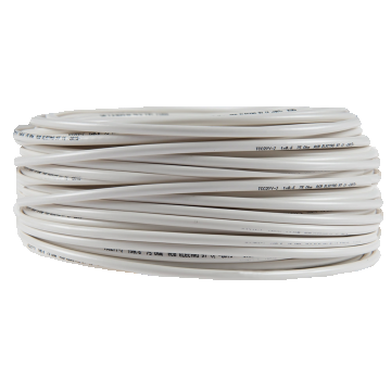 Cablu coaxial TCC2YY-I/ RG59/U, 1 conductor, diametru 0.6 mm, alb, 100 m/colac