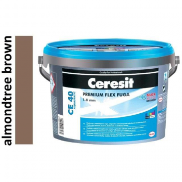 Chit de rosturi gresie si faianta Ceresit CE 40, almond brown, interior/exterior, 5 kg