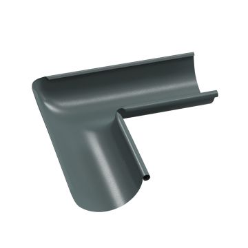 Coltar interior jgheab metalic, 125 mm, gri RAL 7011