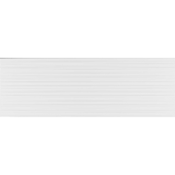 Faianta baie Kai White Lines, alb, mat, uni, 75.5 x 25.5 cm
