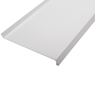 Glaf din aluminiu ECO, RAL 9016, alb, 3000 x 200 mm