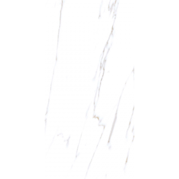 Gresie portelanata Kai Ceramics Marmi, interior/ exterior, PEI 4, mata, alb, marmura, dreptunghiulara, grosime 9mm, 60 x 30 cm