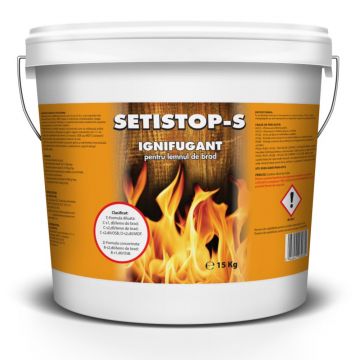 Ignifugant pentru lemn SETISTOP-S, incolor/gri deschis, 15 kg