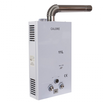 Instant pe gaz pentru apa calda Calore Compact TF11, 11L, 17800 W, alb Instant pe gaz pentru apa calda Calore Compact TF11, 11L, 17800 W, alb