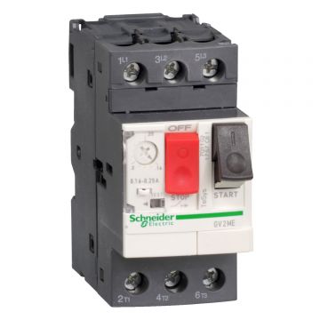 Intrerupator automat motor TeSys GV2 ,3P, Schneider GV2ME06AP, 1-1,6A