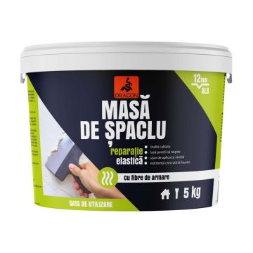 Masa de spaclu elastica pentru interior Dragon 12x12, 5 kg