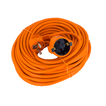 Prelungitor fisa-cupla Strohm, PP+PVC, portocaliu, 20 m