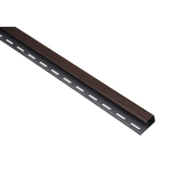 Profil PVC de terminatie sageac Vox, tip J, 3.05 m, maro