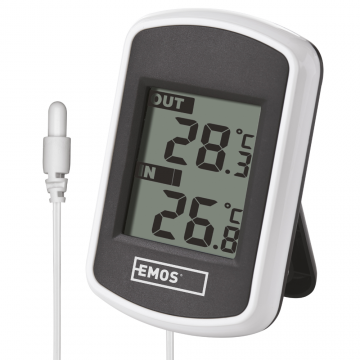 Statie meteo digitala Emos, interior - exterior, ecran digital, emitator extern