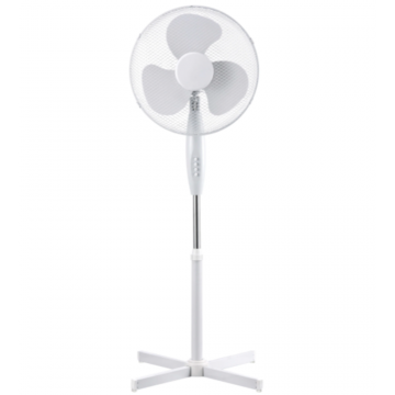 Ventilator cu picior Well, 45W, 3 trepte, ABS, alb, 40 x 130 cm