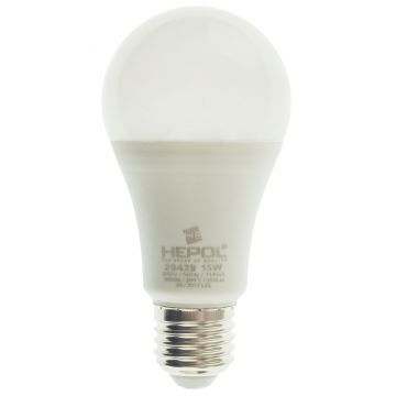 Bec LED 15W Hepol, E27, A60, lumina calda