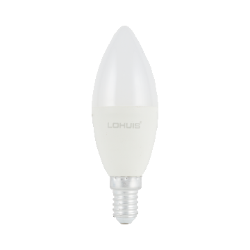 Bec LED Lohuis, lumanare, E14, 8W, 400 lm, lumina rece 6500K