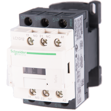 Contactor TeSys D, Schneider LC1D12P5, 3P 12A, AC-440V - aux 1NO+1NC - 230V