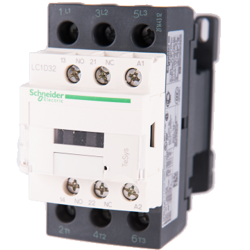 Contactor TeSys D, Schneider LC1D32P5, 3P 32A, AC-440V - aux 1NO+1NC - 230V