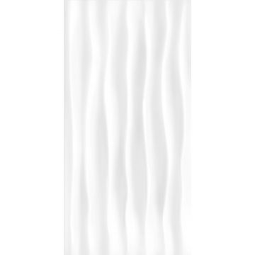 Faianta baie Kai Celine, alb, lucios, model, 60 x 30 cm