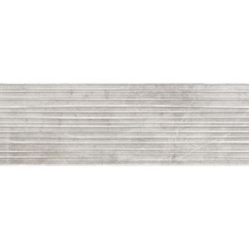 Faianta baie Kai Silver Lines Grey, gri, lucios, aspect de marmura, 75.5 x 25.5 cm