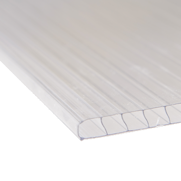 Policarbonat celular, transparent, 1 x 2,10 m x 8 mm