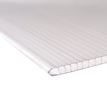Policarbonat celular, transparent, ignifug, 6 x 2,10 m x 6 mm
