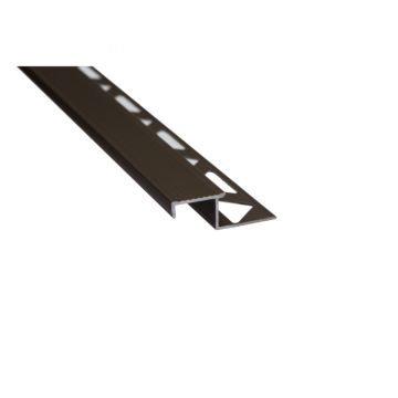 Profil incorporabil pentru treapta, S58, 13 mm, bronz, 2,5 m
