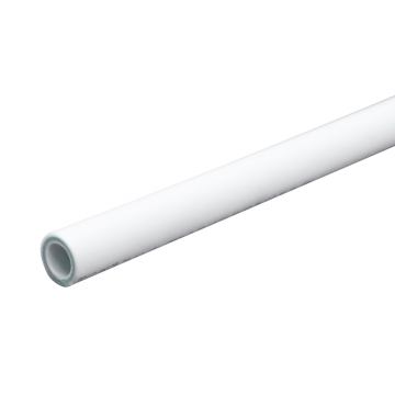 Teava PPR 20 mm Vesbo, insertie compozit, 20 bar, alb, grosime 3.4 mm, 4 m
