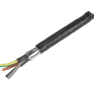 Cablu electric C2XABY (CYABY), 4 x 6 mm², izolatie PVC, negru, cupru