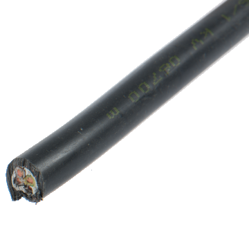 Cablu electric CYY-F, 4 x 10 mm², izolatie PVC, negru, cupru