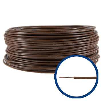 Cablu electric FY/ H07V-U 1,5 mm maro