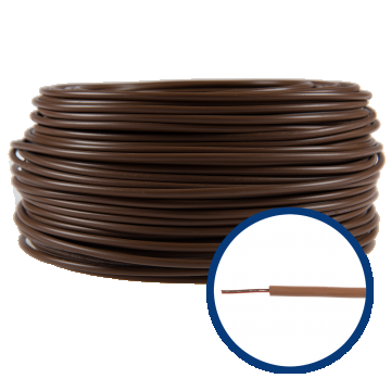 Cablu electric FY (H07V-U) 2.5 mmp, izolatie PVC, maro