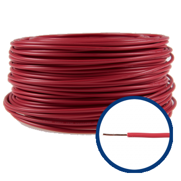 Cablu electric FY (H07V-U) 2.5 mmp, izolatie PVC, rosu
