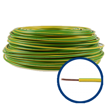 Cablu electric FY/ H07V-U 6 mm galben - verde