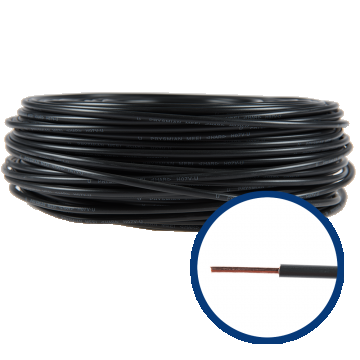 Cablu electric FY/ H07V-U 6 mm negru Cablu electric FY/ H07V-U 6 mm negru