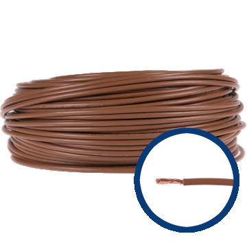 Cablu electric MYF (H05V-K) 6 mmp, izolatie PVC, maro