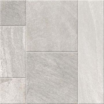 Gresie portelanata Kai Ceramics Santana Mix Grey, gri mat, aspect de piatra, patrata, 60 x 60 cm