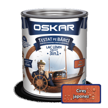 Lac pentru lemn Oskar Yacht, cires japonez, interior/exterior, 2.5 L