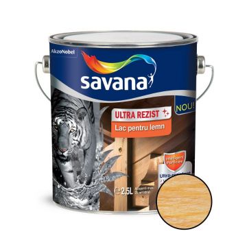 Lac pentru lemn Savana ultra rezist, incolor, interior/exterior 2.5 l