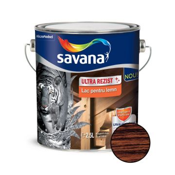 Lac pentru lemn Savana ultra rezist, interior/exterior, 2,5L, wenge