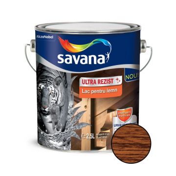 Lac pentru lemn Savana ultra rezist, teak, interior / exterior, 2.5 l