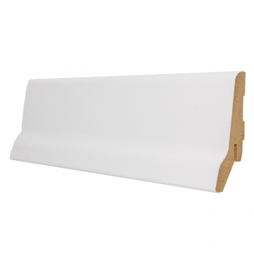 Plinta parchet, MDF, alb, 2800x60x23 mm