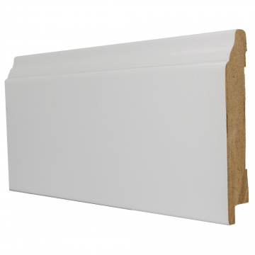 Plinta parchet, MDF, alb, 2800x95x16 mm