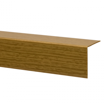 Profil colt L Set Prod, PVC, maro, 2,075 m