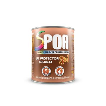 Spor lac pentru lemn mahon inchis interior/exterior 0.75 L