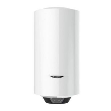 Boiler electric 50 l Ariston Pro Eco Slim, 1800 W, vertical, fara serpentine, 1 rezervor, alb, 16.5 kg, 837 x 383 x 383 mm