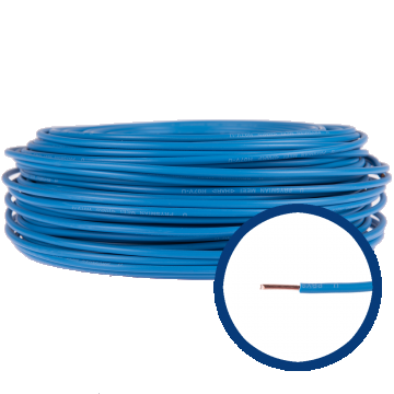 Cablu electric FY (H07V-U) 4 mmp, izolatie PVC, albastru