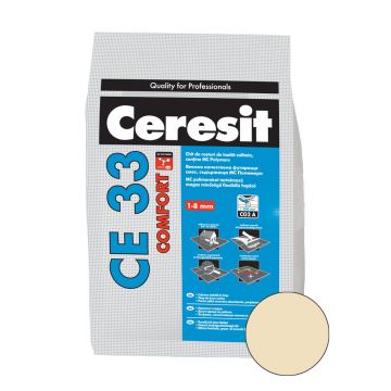 Chit de rosturi gresie si faianta Ceresit CE 33, jasmine, interior, 5 kg