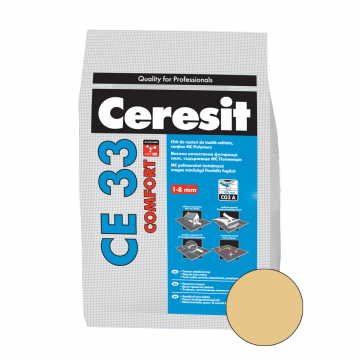 Chit de rosturi gresie si faianta Ceresit CE 33, natura, interior, 5 kg