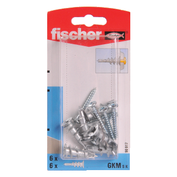 Diblu autofiletant din metal cu surub, Fischer GKM S K, 31 mm, 4.5 x 35 mm, 6 buc