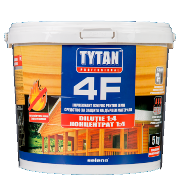 Impregnant ignifug pentru lemn Tytan 4F, 5 kg