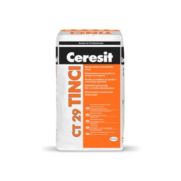 Mortar tinci pentru tencuieli fine, Ceresit CT 29, interior/exterior, 25 kg
