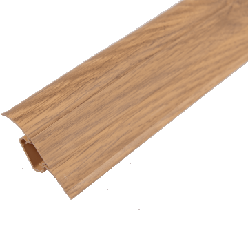 Plinta parchet, cu canal cablu, PVC, pecan, Arbiton LM55, 2500x55 mm