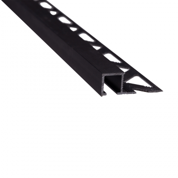 Profil de terminatie pentru parchet Set Prod S88 aluminiu, negru, 10 mm